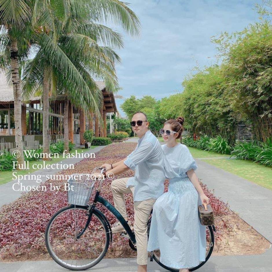 Set Áo Croptop Tay Bồng Bo Gấu + Chân Váy Cạp Chun Dịu Dàng | BigBuy360 - bigbuy360.vn