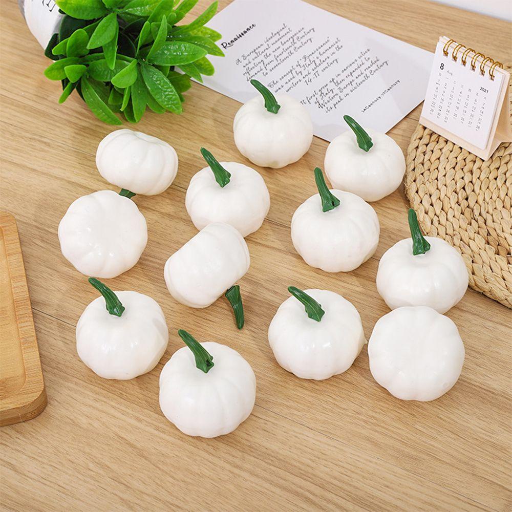 MUVAKO Bộ 12 Quả Bí Ngô Nhân Tạo Dùng Trang Trí Tiệc