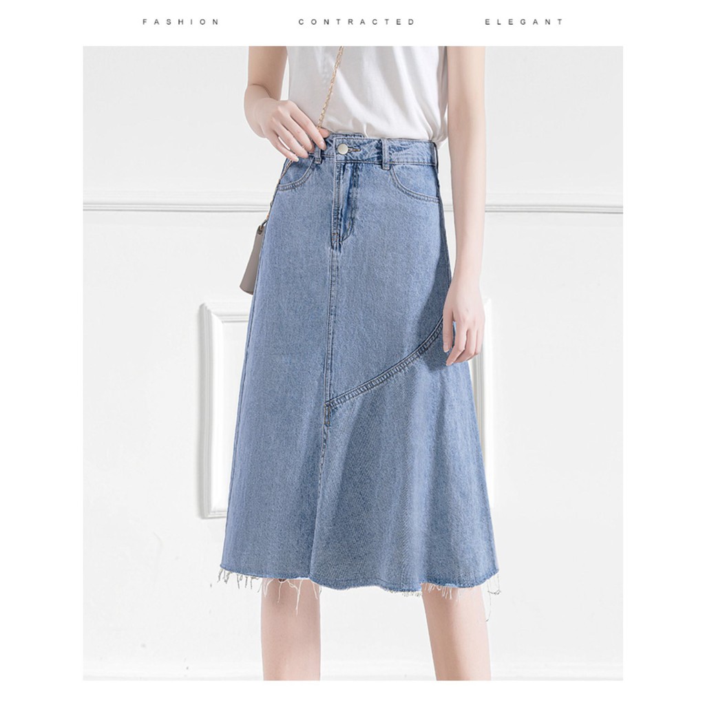 Chân Váy Bò Dài Xẻ Thời Trang Đơn Giản | BigBuy360 - bigbuy360.vn