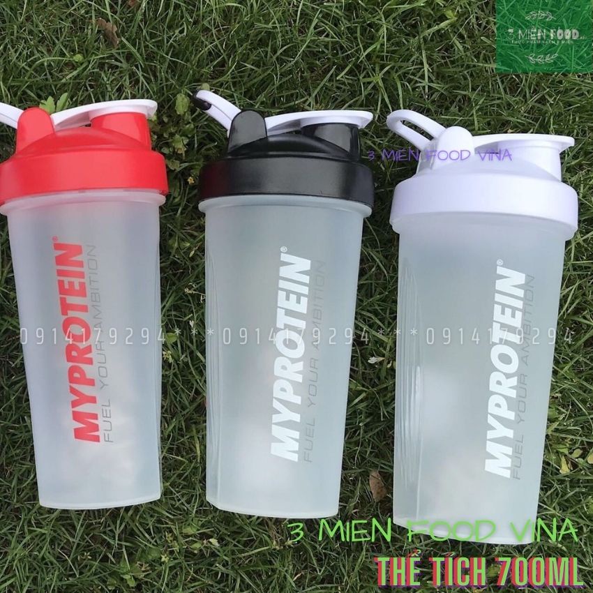 [HCM]Bình Nước Thể Thao | Bình lắc đựng nước thể thao My Protein 700ml | Bình nước Tập Gym-3 miền food vina