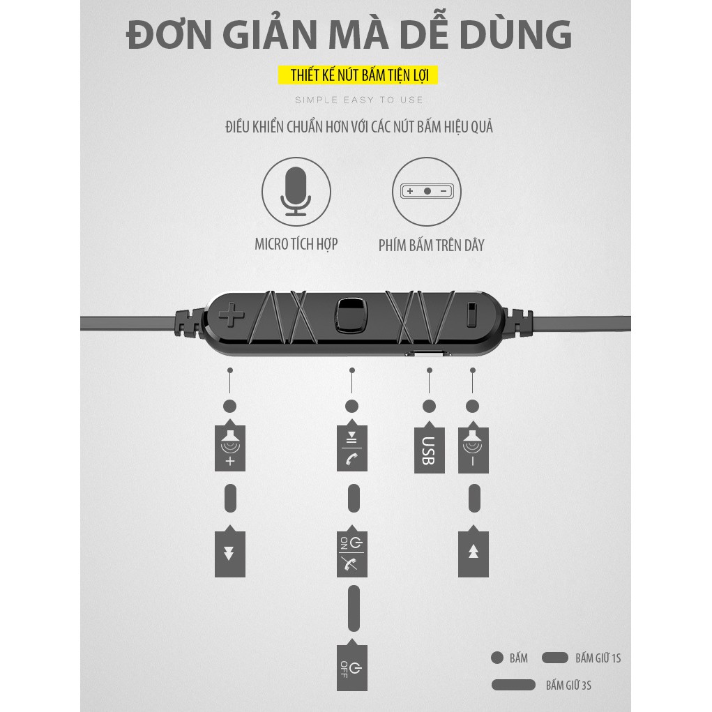 Tai nghe bluetooth Awei A860BL phiên bản CSR 4.1