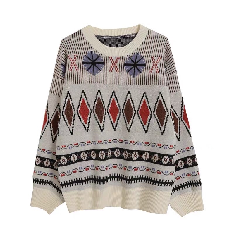 Áo len hoạ tiết