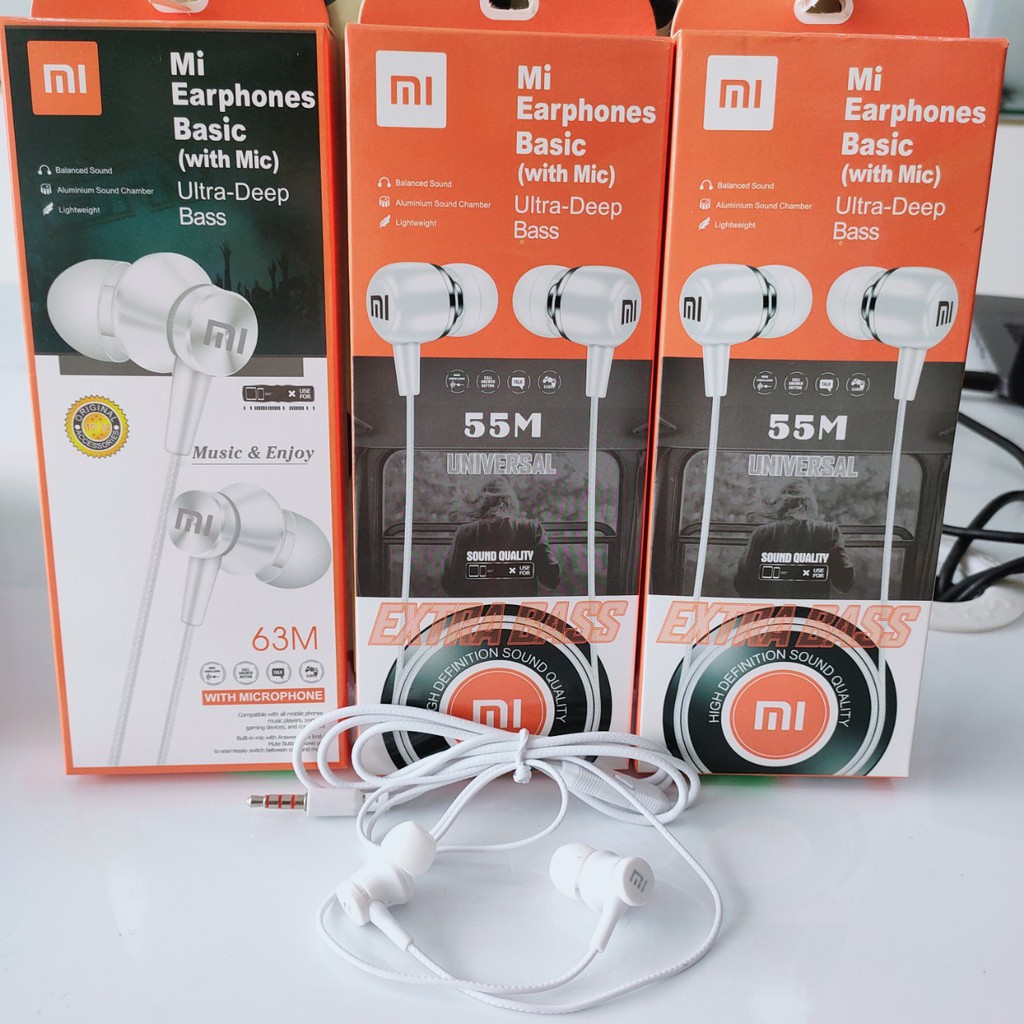 Tai Nghe Xiaomi Stereo Mega 63M/55M - Jack 3.5 , Âm thanh cực hay