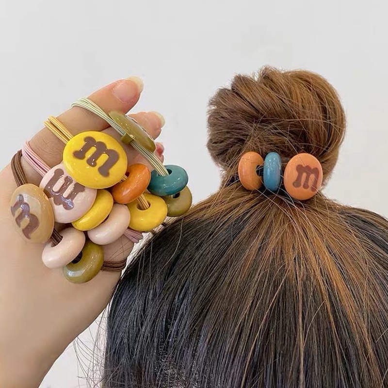 Dây cột tóc đính hạt đơn giản dễ thương cho nữ