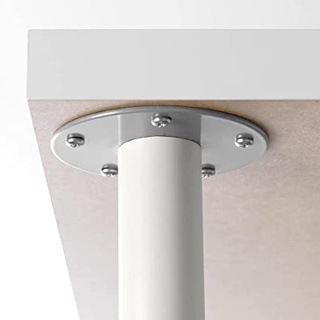 Chân bàn sắt tròn ikea màu trắng
