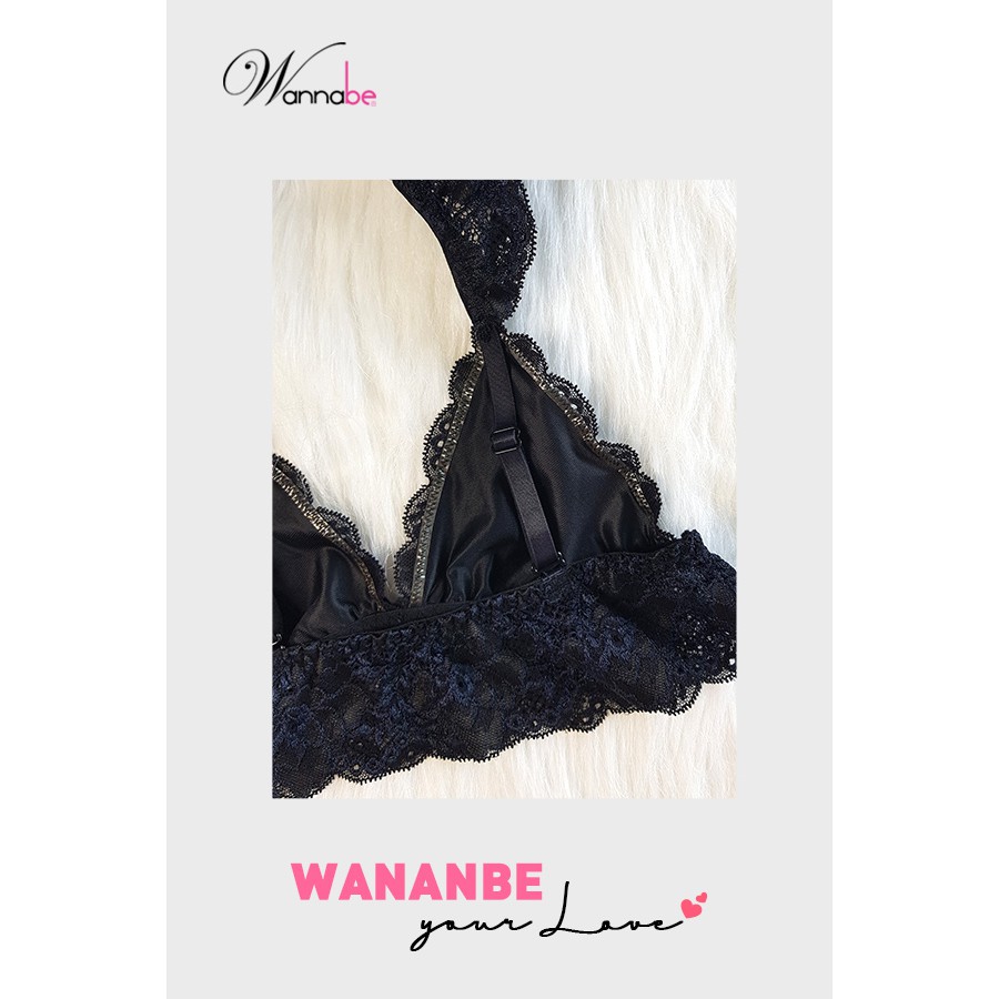 Áo ngực Wannabe ANR08 bralette ren dây vai cánh tiên nữ tính điệu đà