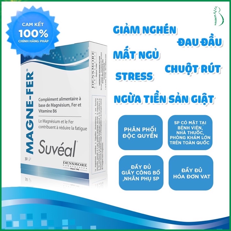 Suvéal Magne Fer – Bổ sung Magie, Vitamin B6 và Sắt