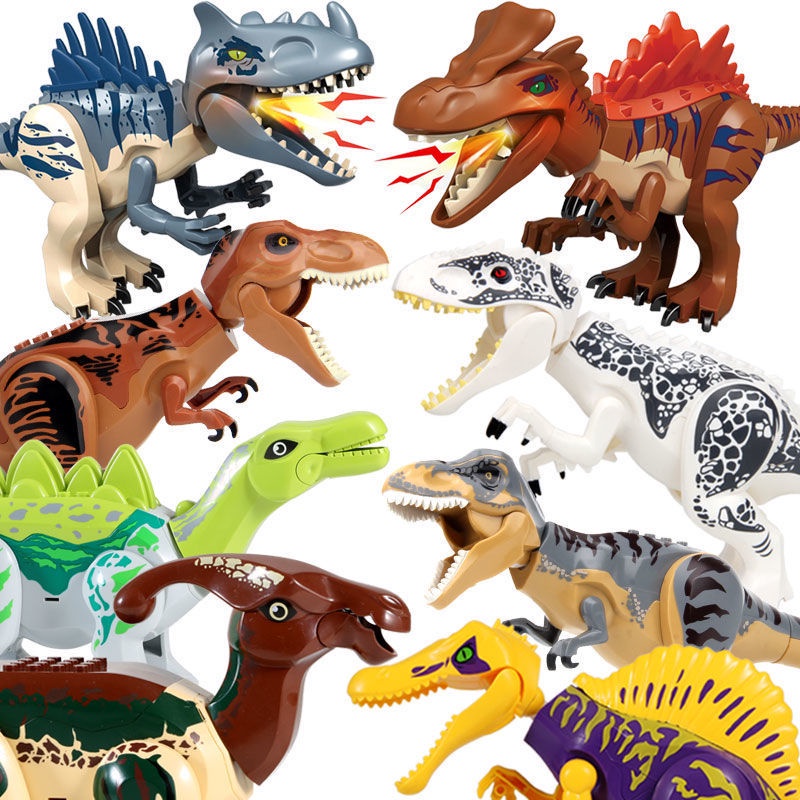 Đồ Chơi Lắp Ráp Mô Hình Khủng Long Tyrannosaur Carnotaurus Brachiosaurus Spinosaurus Công Viên Kỷ Jura