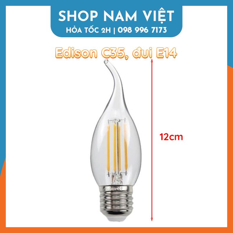 Bóng Đèn Led Búp Edison Các Loại (Không kèm chuôi)