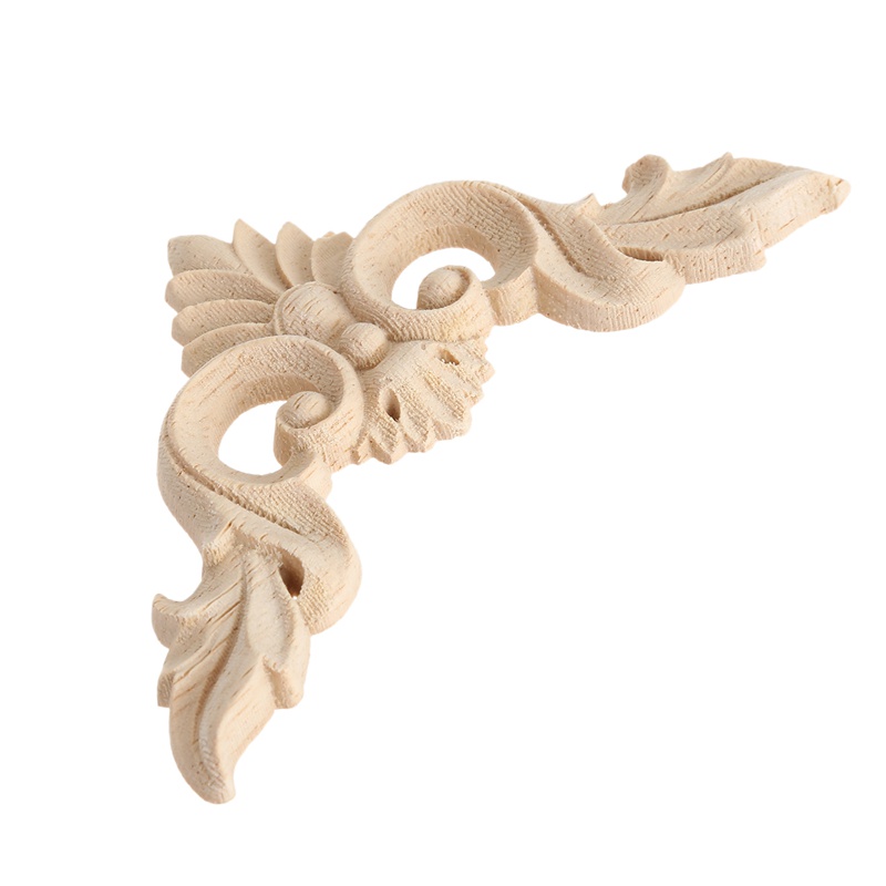 Bộ 4 Miếng Gỗ Chạm Khắc Trang Trí Nội Thất 8 * 8cm