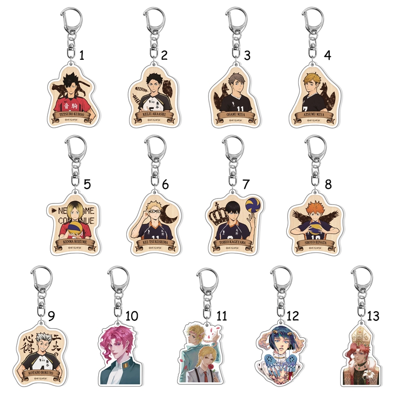 flowersqueen 1 Móc Khóa Gắn Mô Hình Nhân Vật Haikyuu Trong Anime Nhật Bản