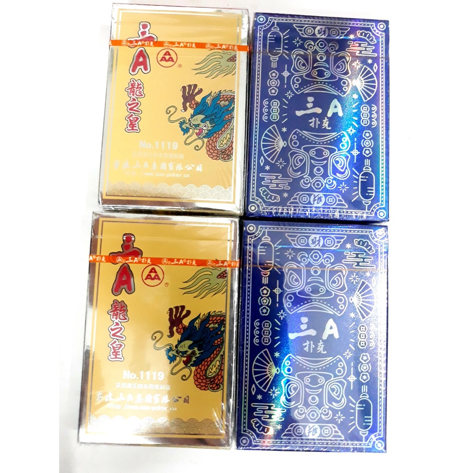 COMBO 10 BỘ BÀI TÂY XANH, ĐỎ CỨNG, BÓNG