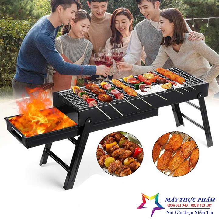 Bếp nướng than hoa BBQ ngoài trời cao cấp