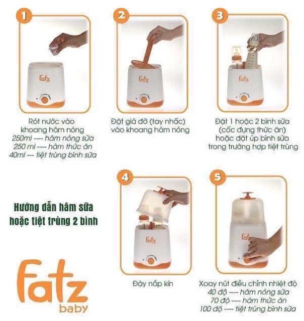 MÁY HÂM SỮA FAZT BABY 4 CHỨC NĂNG