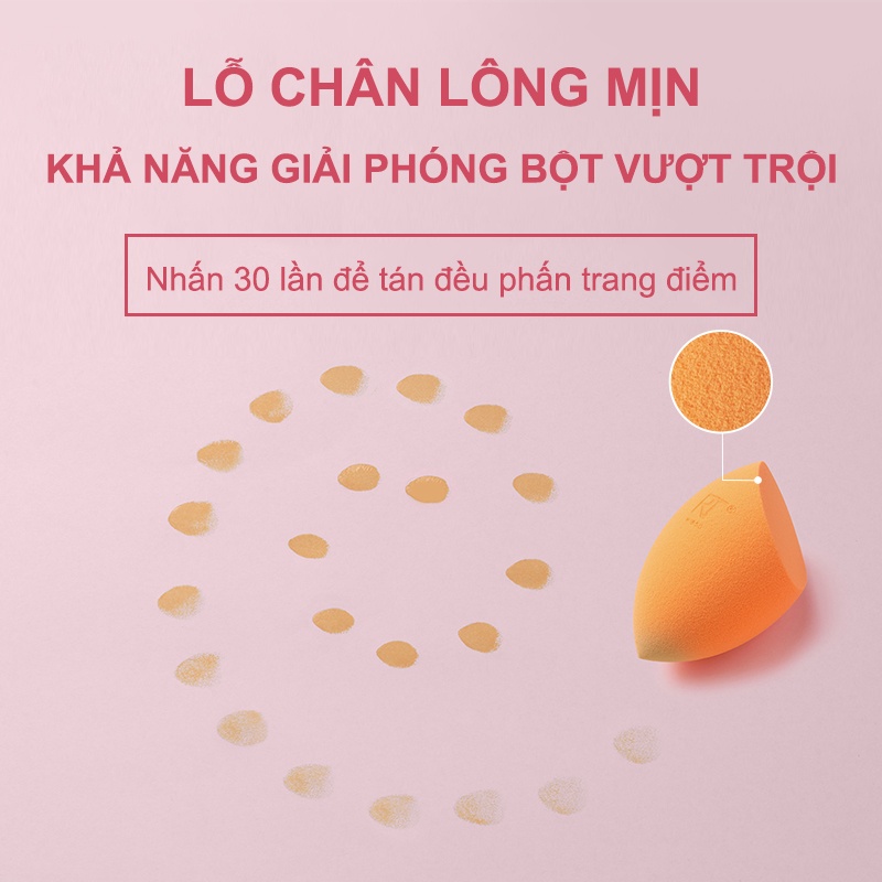 【Kiss Belle Shop】1x Mút trang điểm,Bông Mút Trang Điểm Tán Kem Nền  [Hình quả đào] URBFP