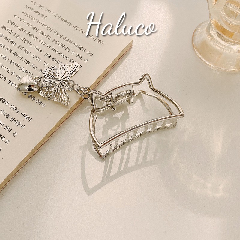 Kẹp tóc kim loại hình bướm phong cách Hàn Quốc,Kẹp càng cua cho nữ Haluco.accessories KT07