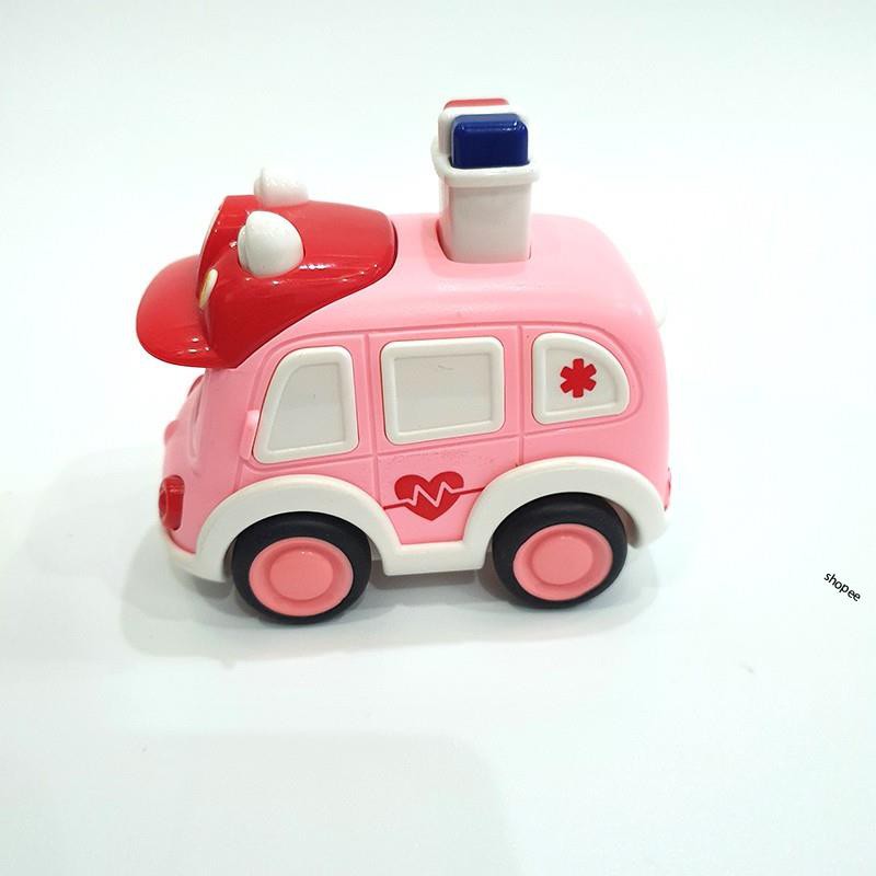 Xe đồ chơi cảnh sát police màu hồng và màu xanh siêu dễ thương dành cho trẻ em phù hợp với bé trai và bé gái