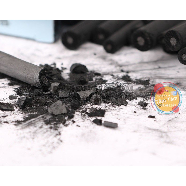 [ TÂM TÂM ]-Than lon kuelox, hộp than củi kuelox (20 cây), Natural charcoal-