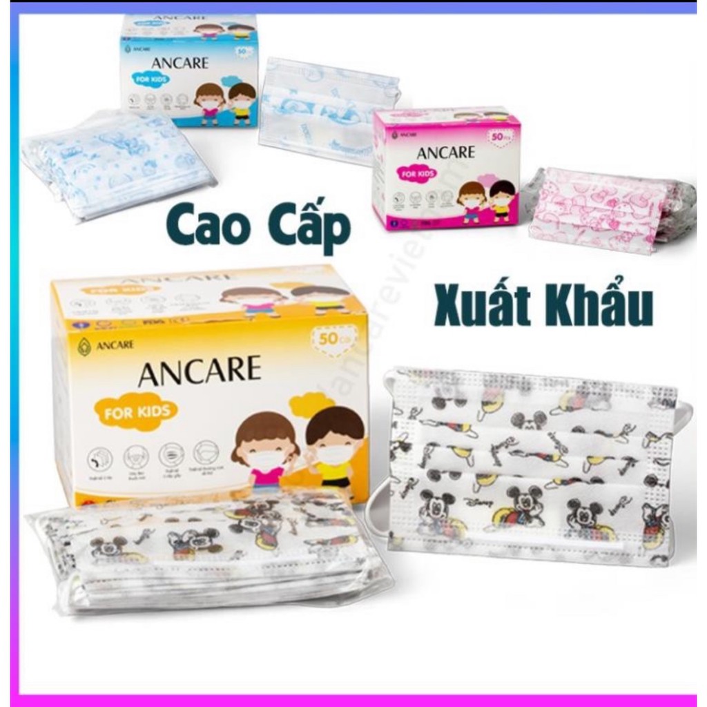 Khâu Trang Y Tế 4 Lớp Giấy Kháng Khuẩn Trẻ Em Hộp 50 Cái | BigBuy360 - bigbuy360.vn