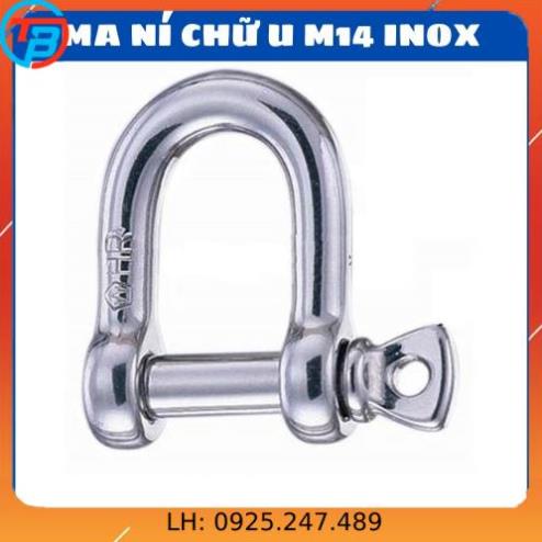 Ma ní U inox 304 M14 (Phi 14mm) - CÁP THÉP THỦ ĐỨC