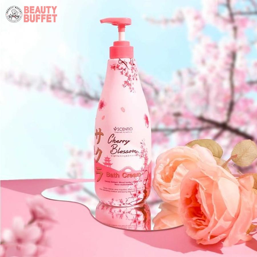 Sữa tắm dưỡng sáng và mịn da Scentio Cherry Blossom 700ml