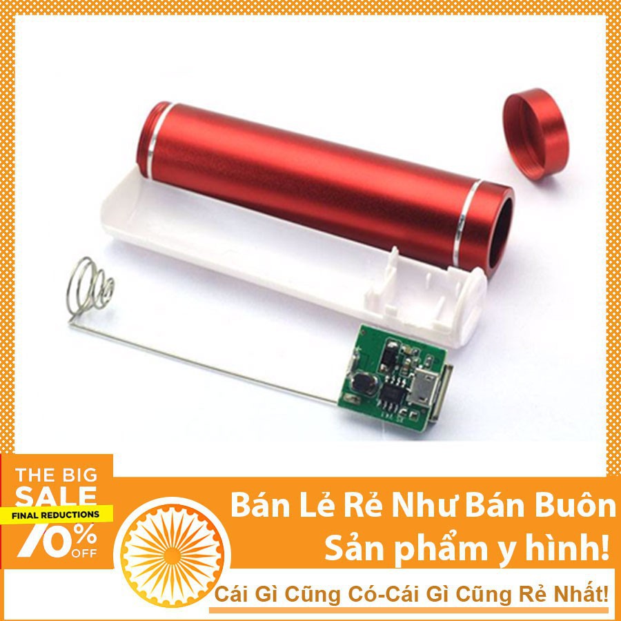 Box Sạc Dự Phòng 1 Cell Vỏ Nhôm (Không Pin) - NTHN