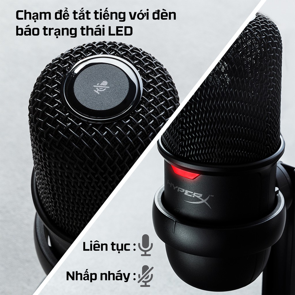 Thiết bị thu âm HP HyperX SoloCast (4P5P8AA) - Hàng Chính Hãng