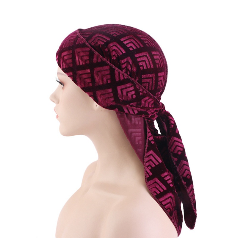 Khăn Trùm Đầu Turban In Họa Tiết Thời Trang