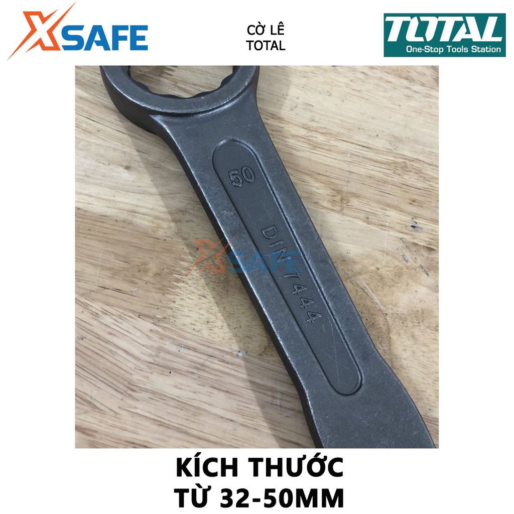 CỜ LÊ TOTAL | cờ lê vòng đóng kích thước 32mm - 50mm chiều dài 190mm - 255mm chất liệu thép CR-V giữ và xoay các đai ốc
