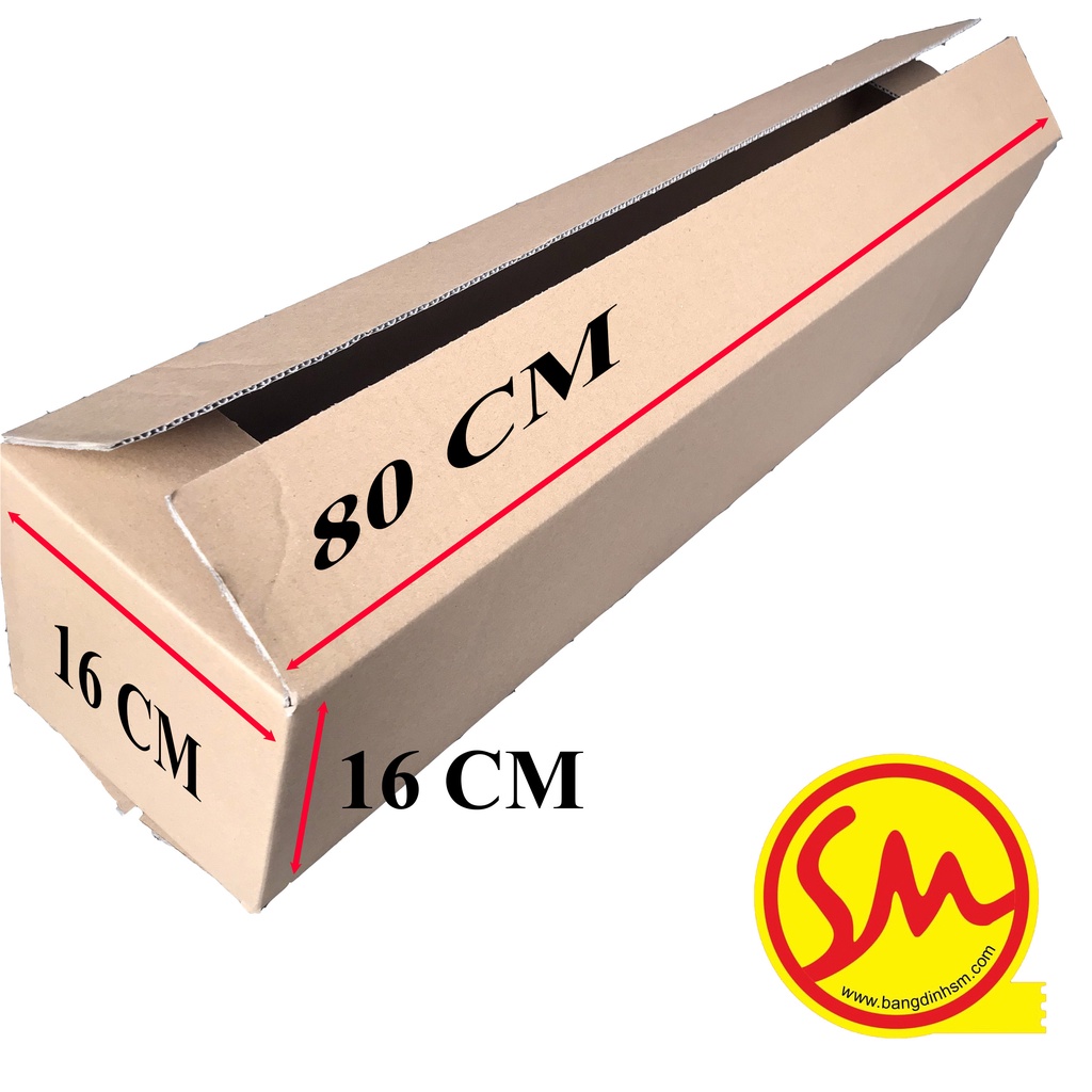 80x16x16 THÙNG CARTON, HỘP GIẤY CARTON DÀI 3 lớp  sóng B chuyên dùng ĐÓNG GÓI CÁC SẢN PHẨM, VẬN CHUYỂN MỘT CÁCH DỄ DÀNG