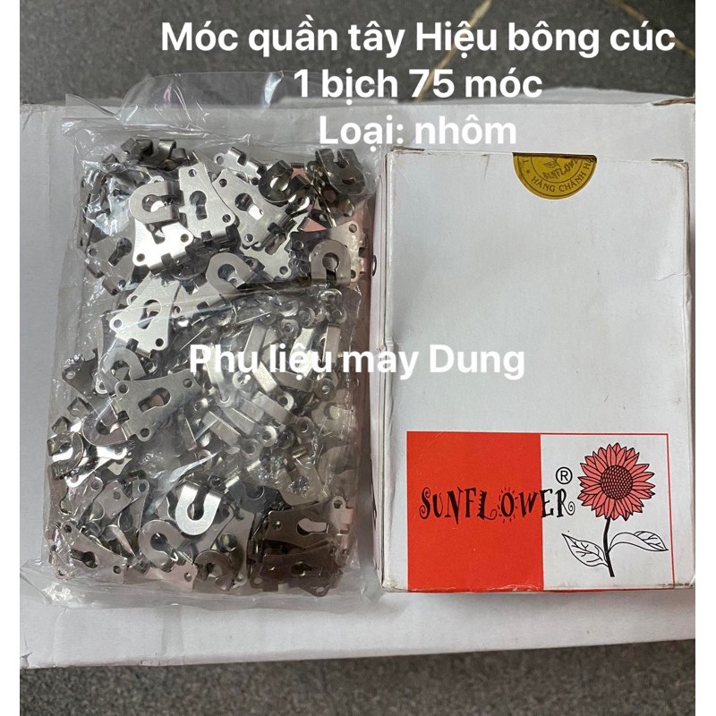 Nút móc quần tây 1 hộp: (75 bộ)