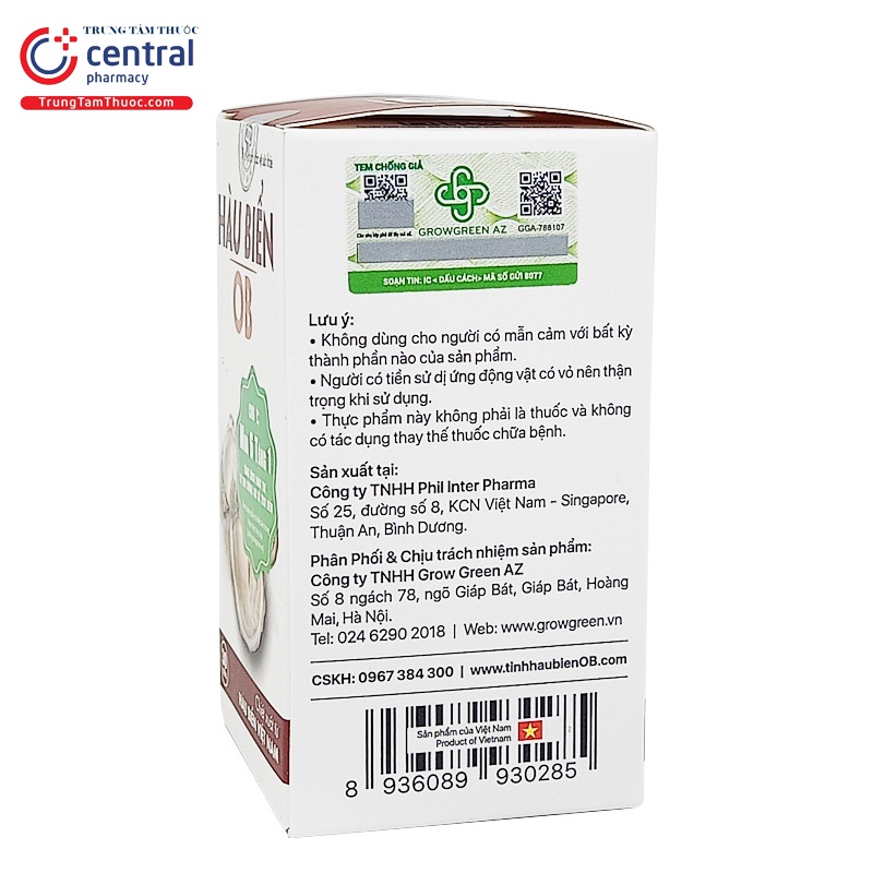 Tinh Hàu Biển OB  -  Tăng Cường Sinh Lý, Cải Thiện Ham Muốn Nam Giới - Hộp 30 Viên