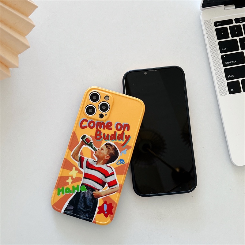 Ốp Điện Thoại Mềm In Hình Cậu Bé / Quả Cam Cho iPhone 14 / 13 / 11 / i7 / i8 Plus / X / XS / XR / XS MAX / 11 Pro / 11 Pro MAX / SE2