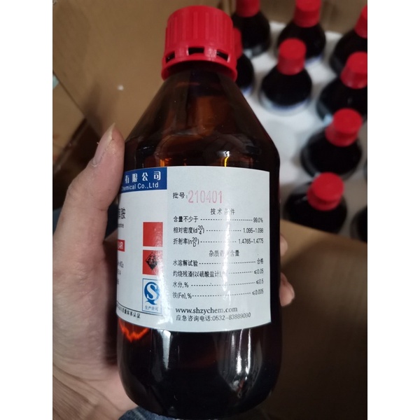 Hóa chất Diethanolamine chai 500ml C4H11NO2 DEA DEOA