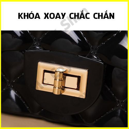 Túi Xách,Túi Đeo Chéo Mini Nhựa Quai Ngọc Siêu Xinh Cho Nữ, Túi Cho Bé Gái Diện Tết Sành Điệu Mc Coy Shop