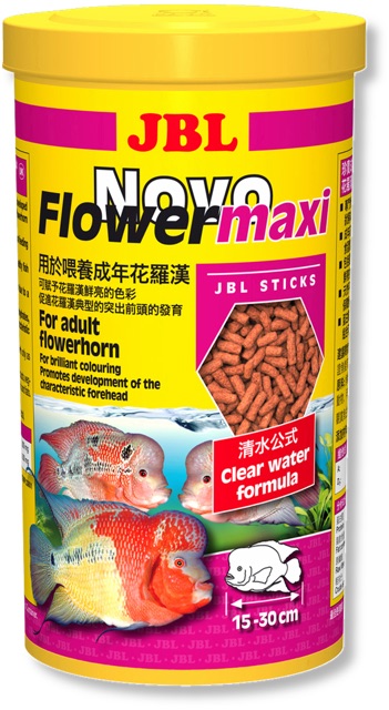 Thức ăn JBL Đức NovoFlower maxi (440g) cho cá La Hán lên màu sắc - (Hàng Công Ty)