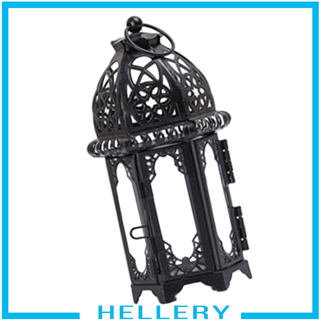 Đế nến kim loại phong cách lồng đèn trang trí nội thất