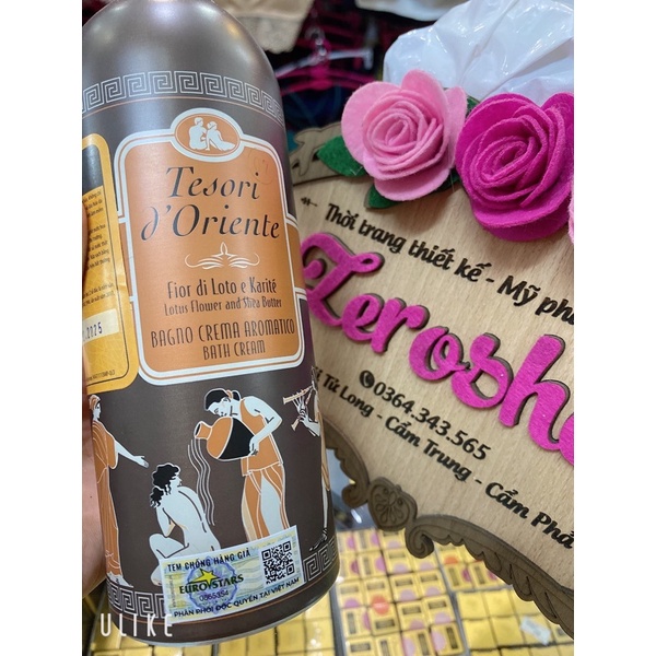 Sữa tắm xích 500ml Tesori D' Oriente. Đủ 18 mùi hương