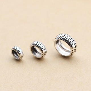 Charm bạc Mặt tròn lỗ lớn xỏ