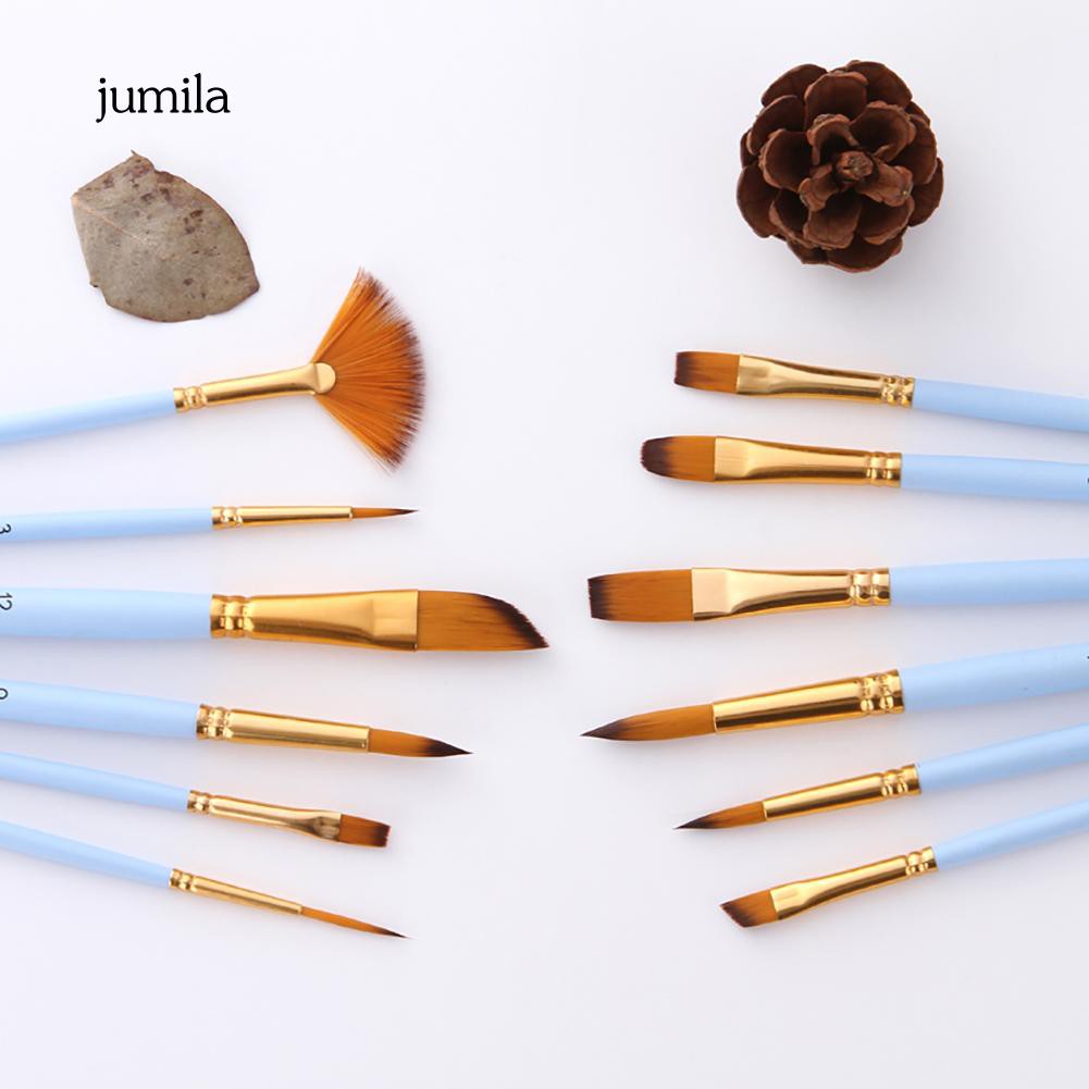 Bộ 12 cọ vẽ màu nước nghệ thuật