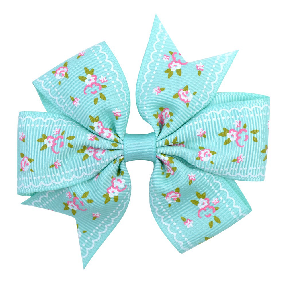 Kẹp tóc KIDSBOWS in họa tiết hoa tùy chọn đáng yêu cho bé gái