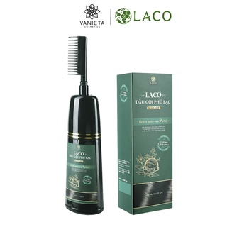 Dầu Gội Phủ Bạc Tóc Laco Từ Lá Cây Henna Không Gây Xót, Không Ngứa Da Đầu, Lên Màu Sau 9 Phút - Vanieta Cosmetics