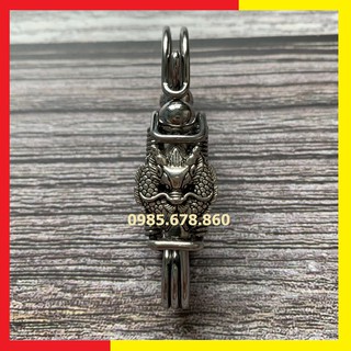 Móc khoá inox ô tô, xe máy thủ công Rồng Cao Cấp - Inox không gỉ 304
