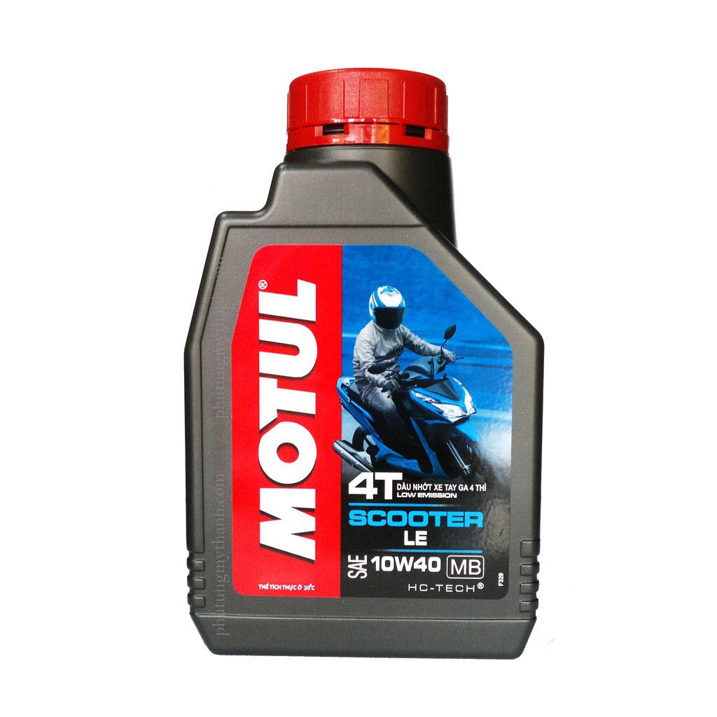 Sản Phẩm Motul Scooter LE 10W40 0,8lit tặng kèm nhớt láp Motul Gear Oil 80W90 120ml