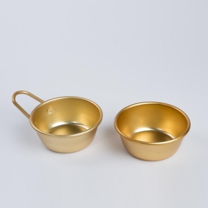 Cốc uống rượu gạo makgeolli ARTBOX bằng bạc có tay cầm