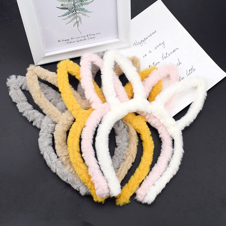 Haimeikang Phụ kiện tóc thời trang dành cho nữ dễ thương Băng đô tai gấu sang trọng