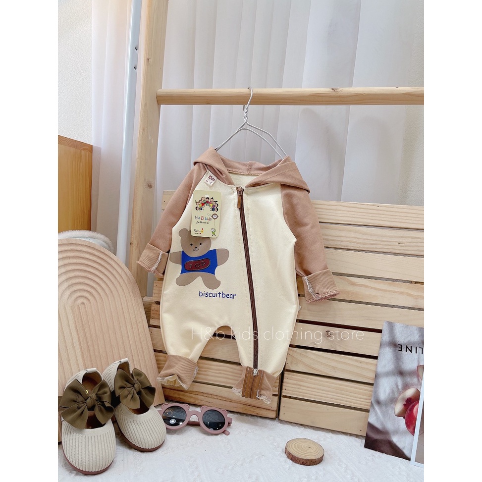 Body kéo khoá cho bé trai và bé gái 5-13kg