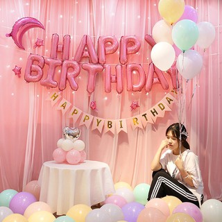 Set bóng trang trí theo chủ đề sinh nhật tỏ tình lãng mạn mới nhất