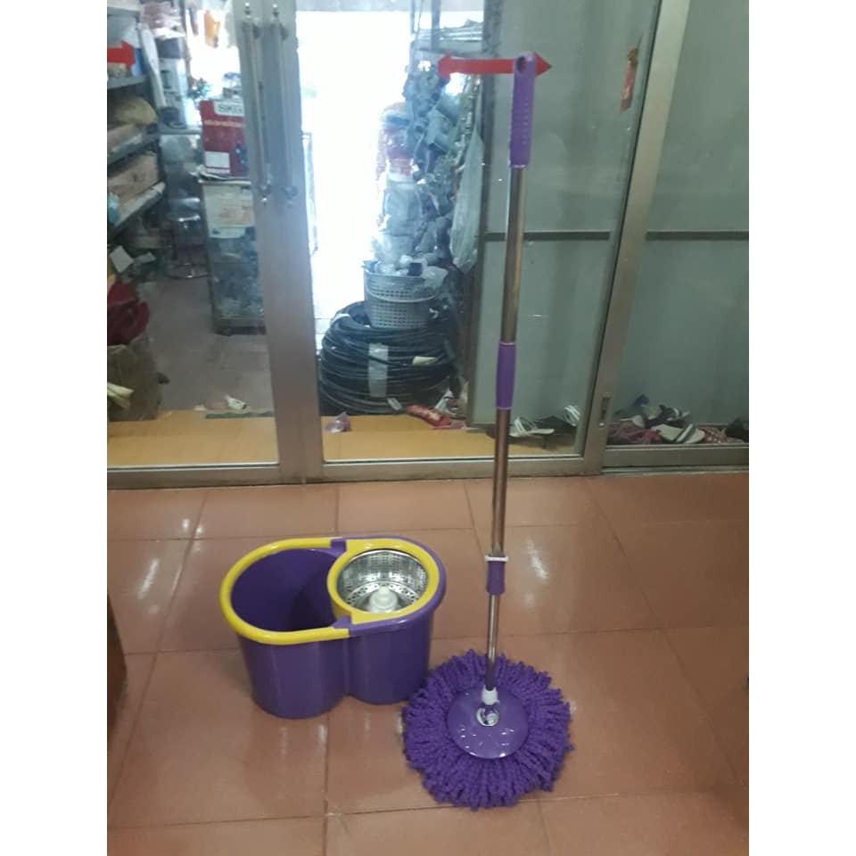 Sỉ = lẻ  Bộ chổi lau nhà công nghệ Thái Lan Homeone  kèm 1 bông lau
