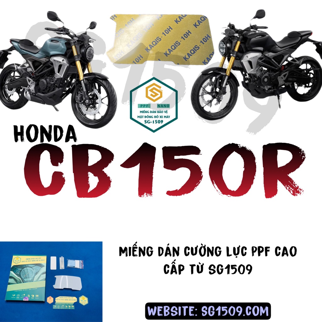 Miếng dán PPF CƯỜNG LỰC NANO bảo vệ mặt đồng hồ xe CB150R, CB300R CHỐNG TRẦY XƯỚC THƯƠNG HIỆU SG1509
